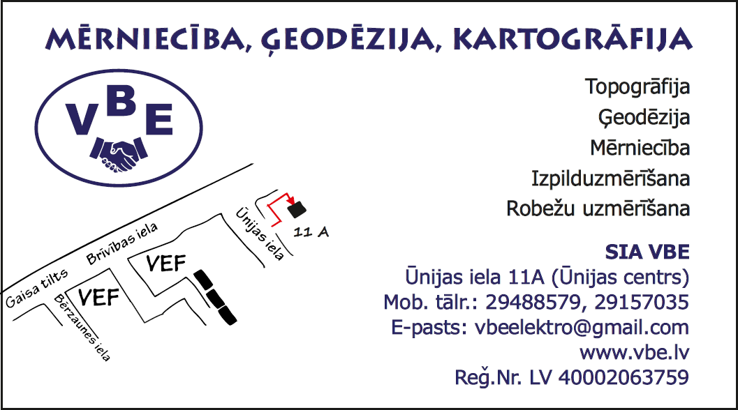 Mērniecība, ģeodēzija, kartogrāfija